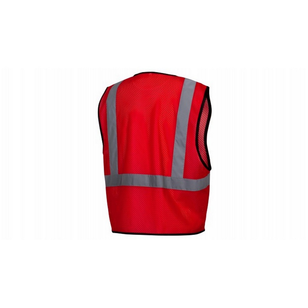 Pyramex Safety RV1227 Red Mesh Non-ANSI Safety Vest