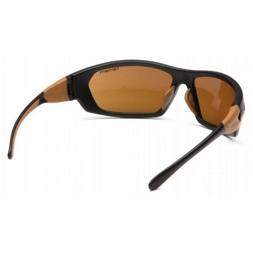 Pyramex Safety CHB219 Carharrt Carbondale Black Frame Sandstone Bronze Polarized Lens Safety Glasses