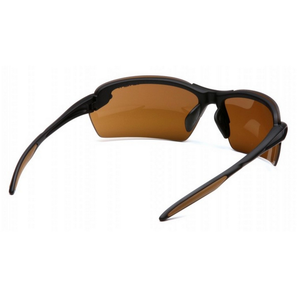Pyramex Safety CHB319 Carharrt Spokane Black Frame, Sandstone Bronze Polarized Lens Safety Glasses