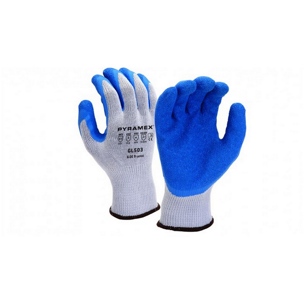 Pyramex Safety GL503 Crinkle Latex 10 Gauge Glove