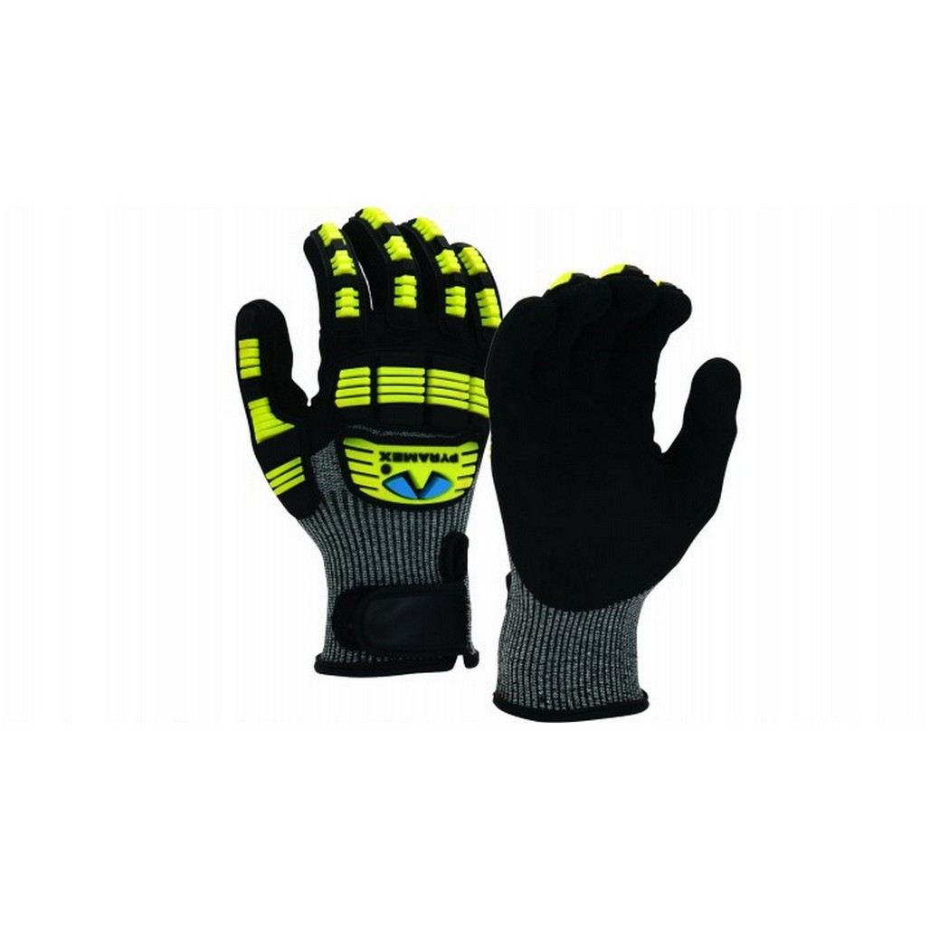 Pyramex Safety GL610C Sandy Nitrile 3/4 Dip 13 Gauge A5 Cut Resistant Glove