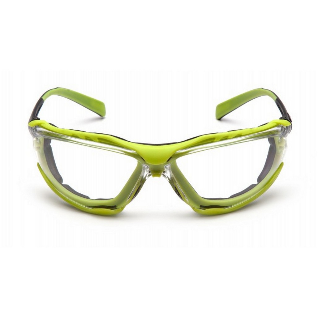 Pyramex Safety SBL9310STM Proximity Black Lime Frame, Clear Lens, H2MAX Safety Glasses