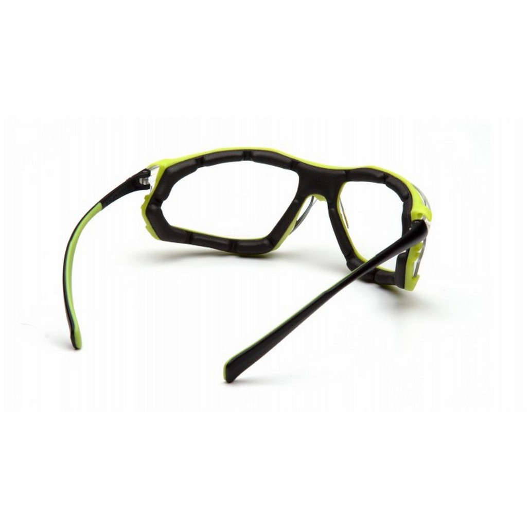 Pyramex Safety SBL9310STM Proximity Black Lime Frame, Clear Lens, H2MAX Safety Glasses