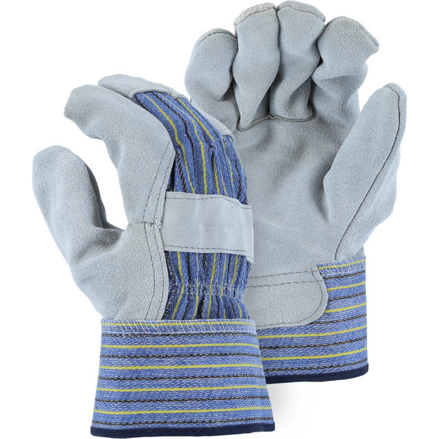 Majestic Glove 1501A Side Split Cowhide Leather Palm Work Glove