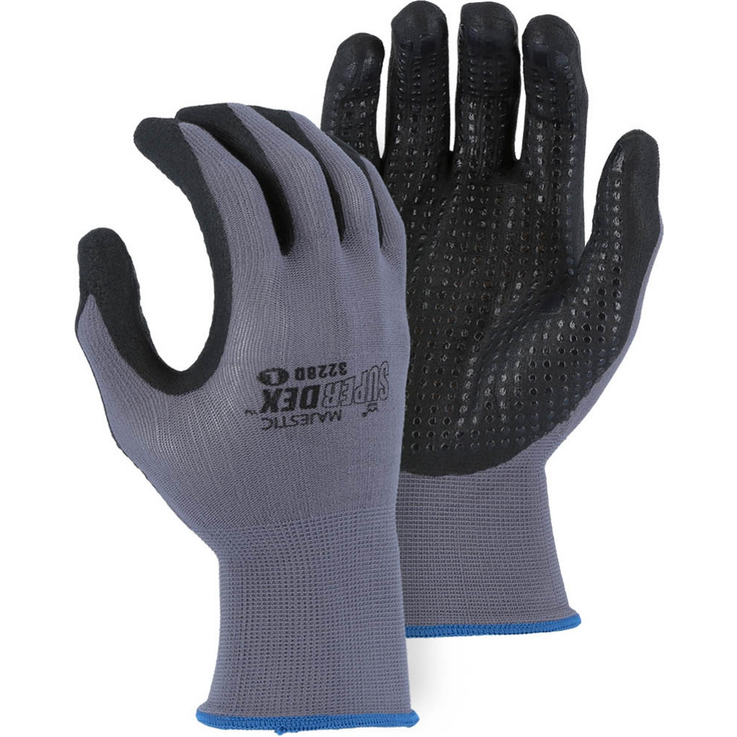 Majestic Glove 3228D SuperDex Micro Foam Nitrile Palm Coated Glove
