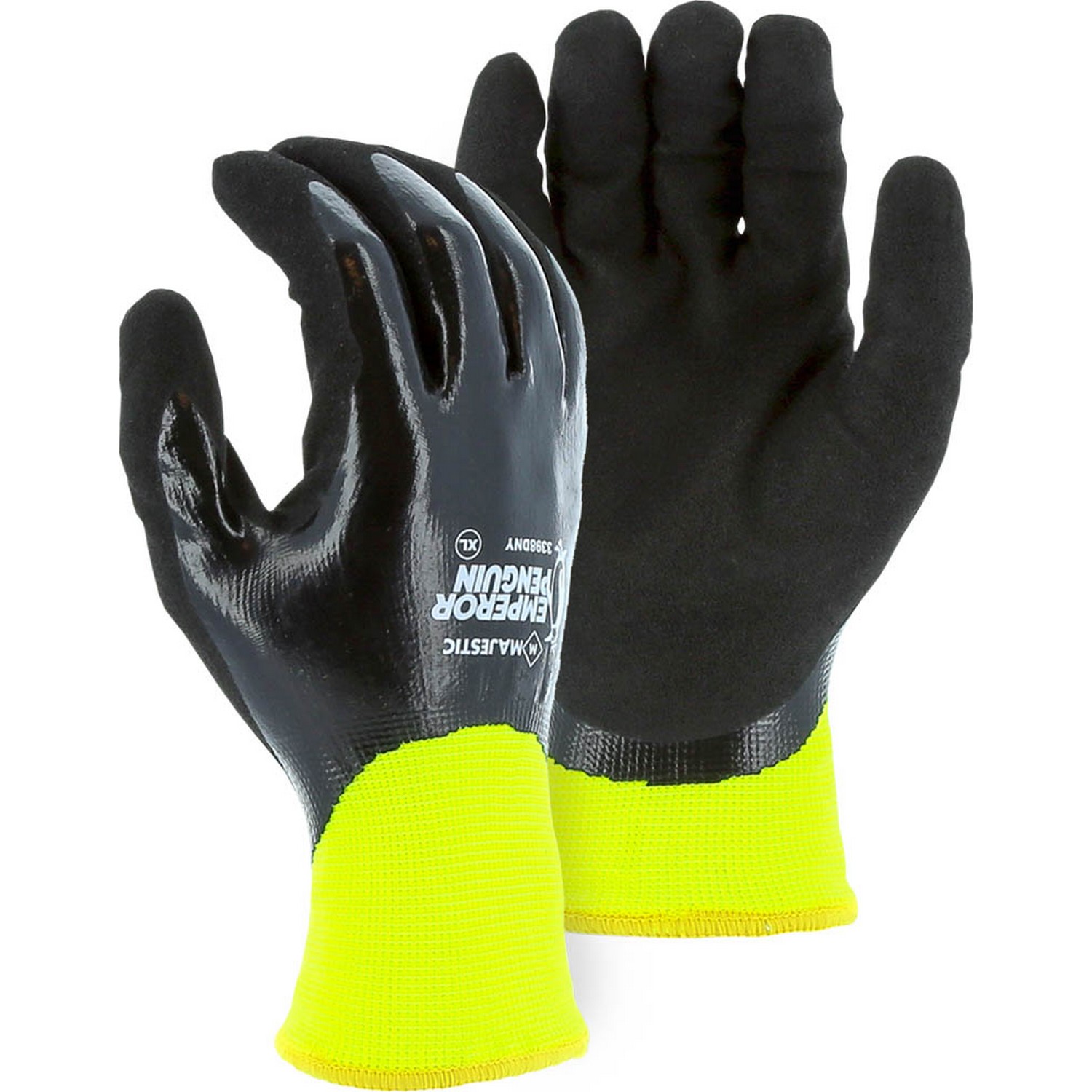 Majestic Glove 3398DNY Winter Lined Nylon Glove with Closed-Cell Nitrile Palm