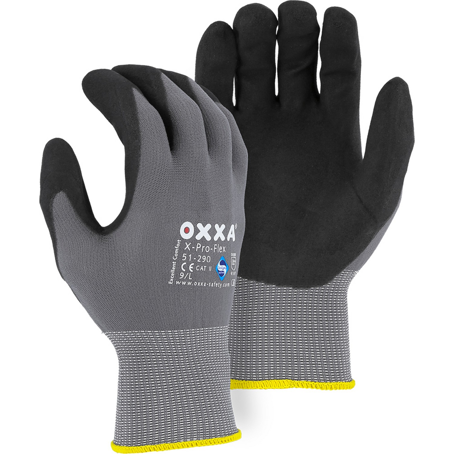 Majestic Glove 51-290 OXXA Superior Micro Foam Nitrile Palm on Nylon