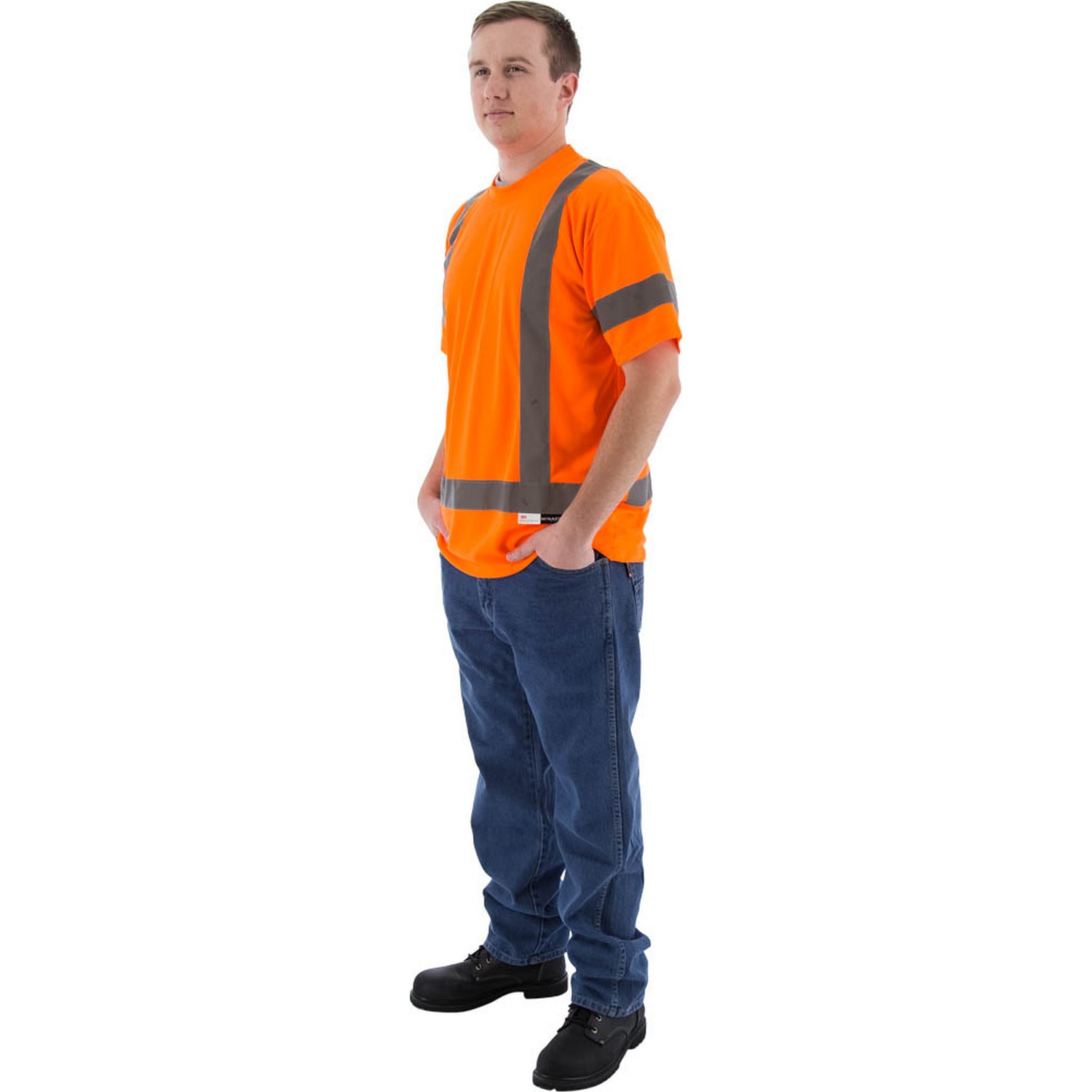 Majestic Glove 75-5304 Hi-Viz Short Sleeve Shirt, ANSI 3