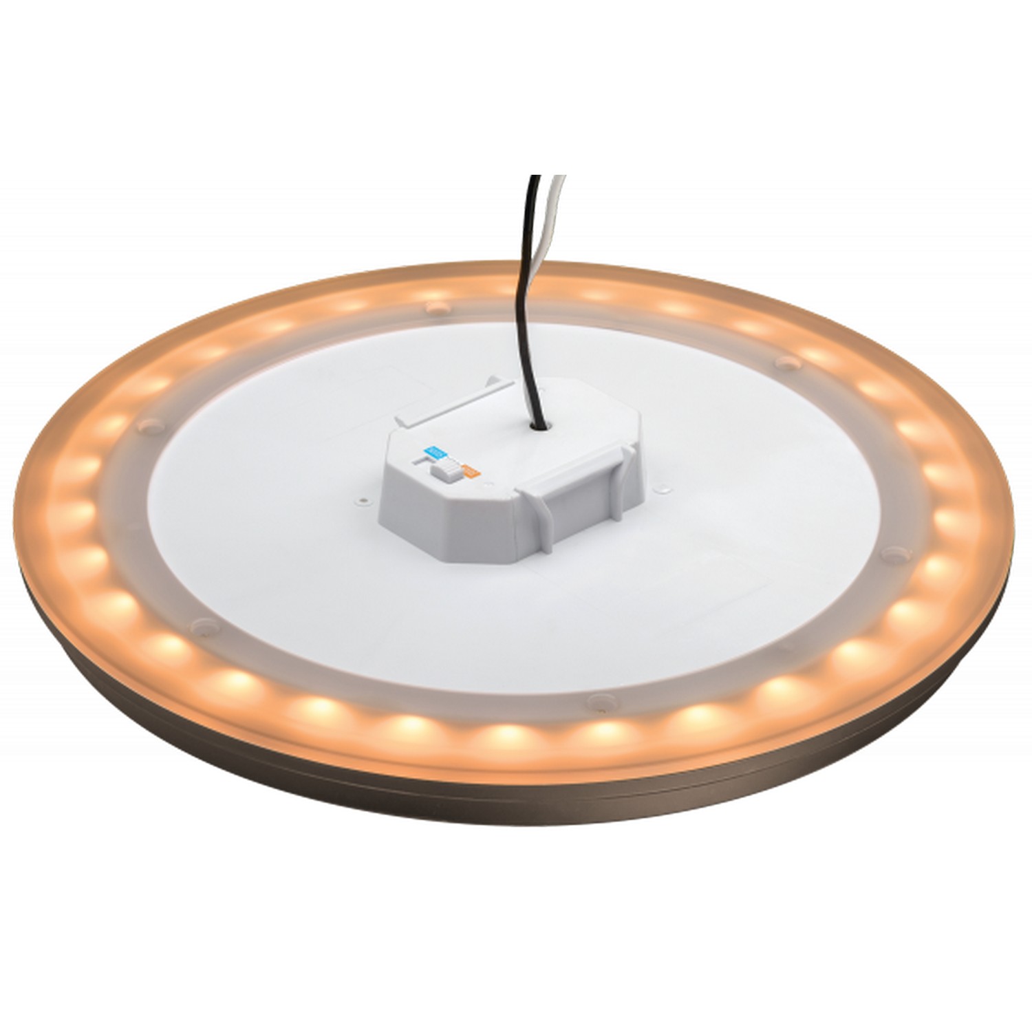 ETI FMNL-11IN-900LM-8-CP3-SV-TD-ORB 11" SnapFit Low Profile Flushmount W/2000K Accent, 3CCT Color Preference, 900 Lm, 3000K, 80CRI, Dimmable, Oil Bronze