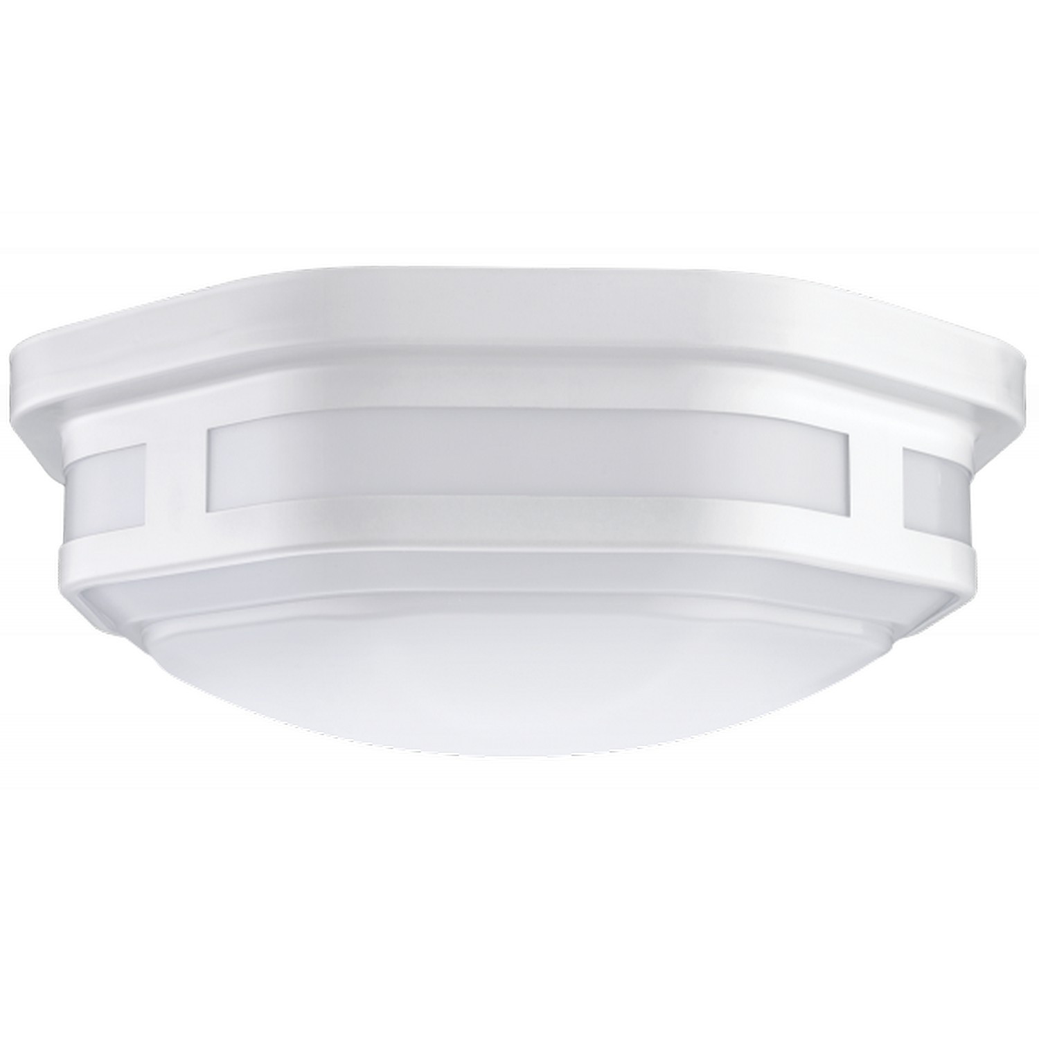 ETI FME-83-802-MV-N-N-W Color Preference Outdoor Flushmount, Black Housing, 830 Lm, 80CRI, White Housing
