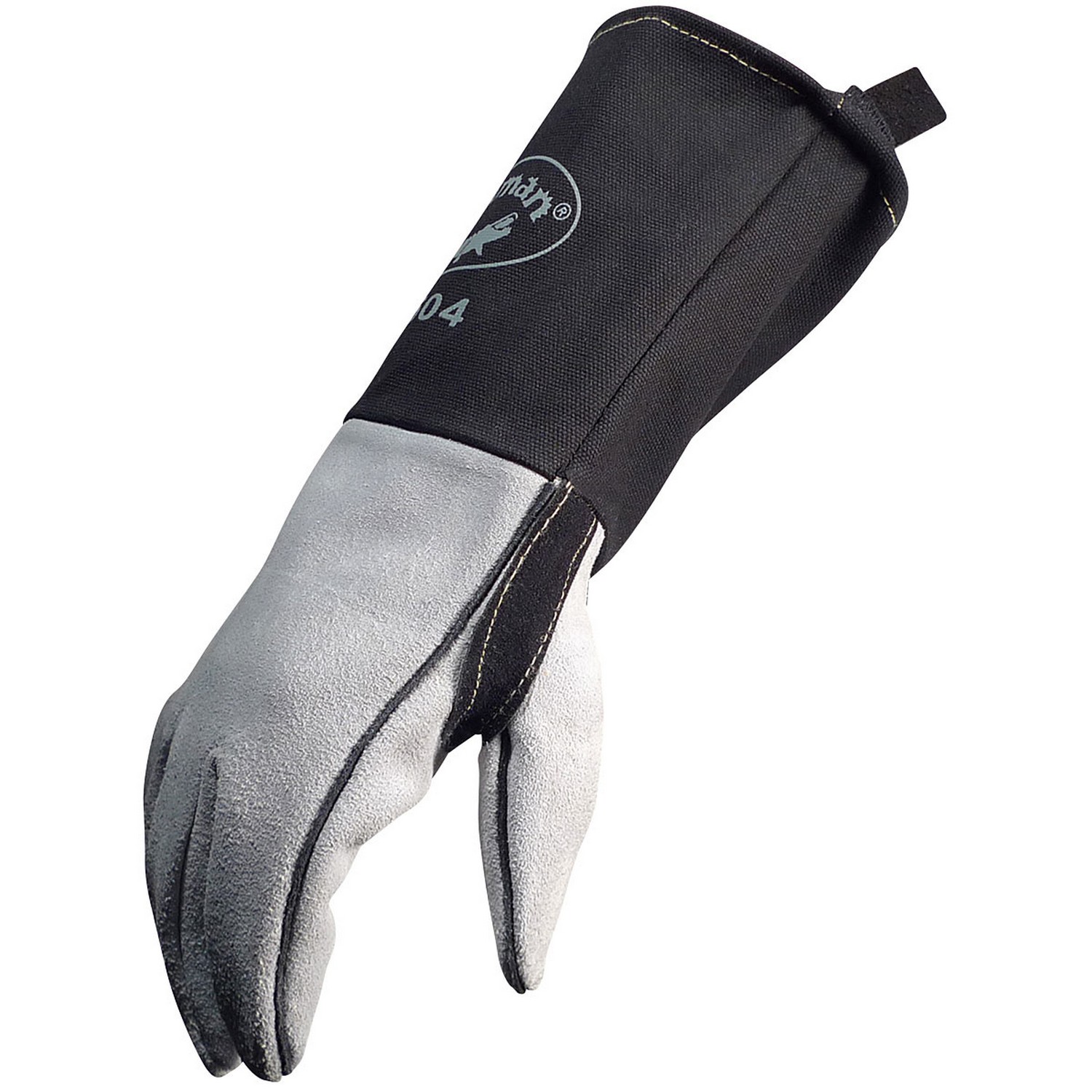 PIP 1504 Caiman Cow Split FR Cotton Cuff MIG/Stick Welding Gloves