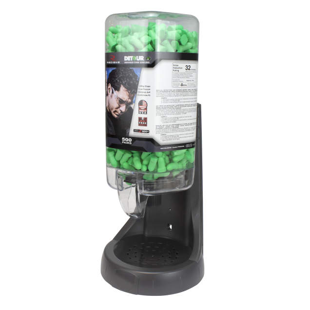 Radians FPD-500L30 500 Pair Refillable Dispenser with Detour 32 Earplugs