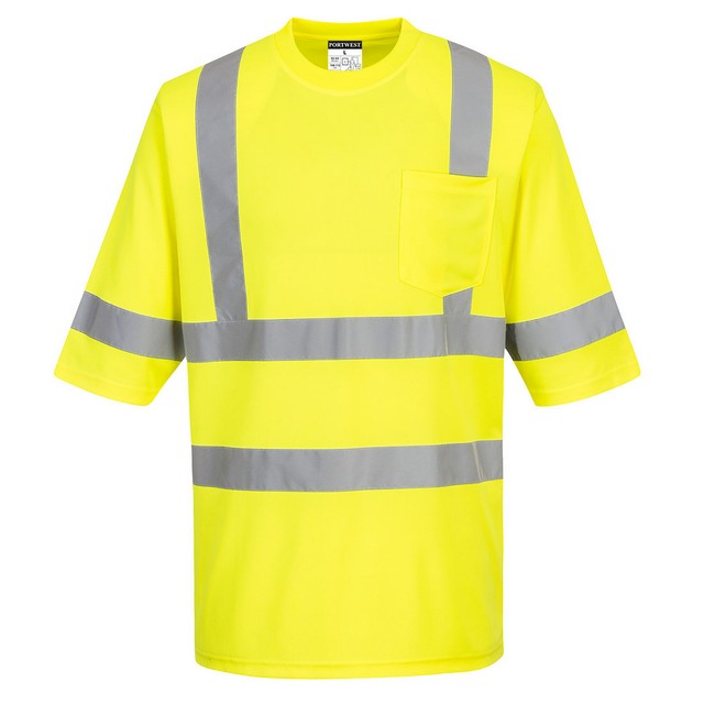 Portwest S393 Dayton Class 3 T-Shirt Yellow