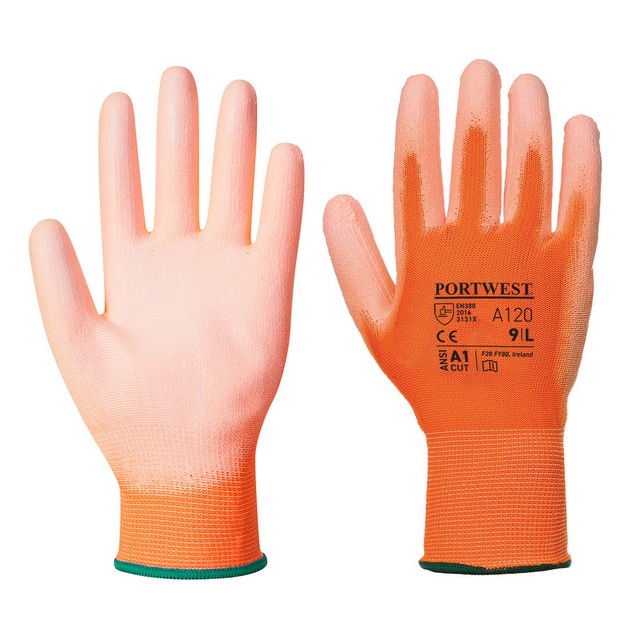 Portwest A120 PU Palm Glove Orange