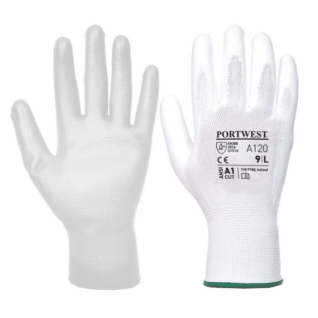 Portwest A120 PU Palm Glove White