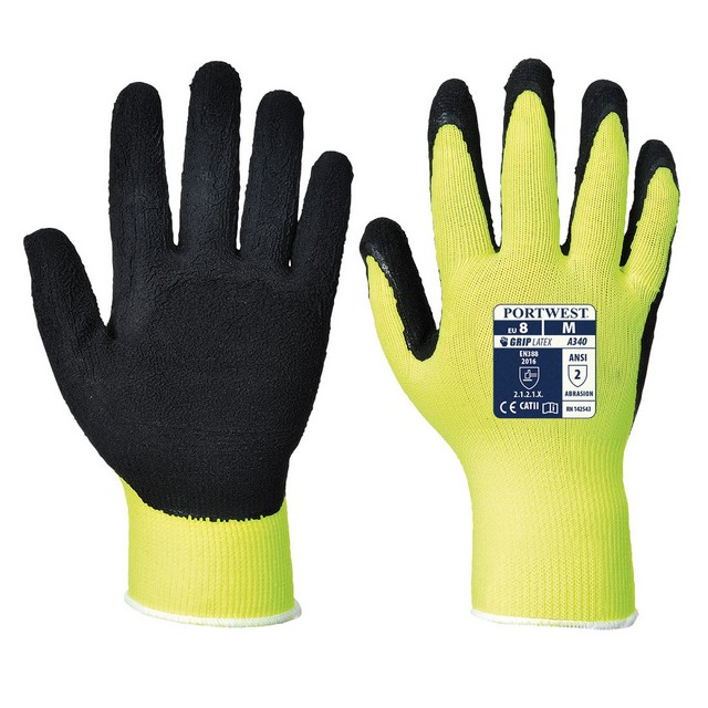 Portwest A340 Hi-Vis Grip Glove Yellow