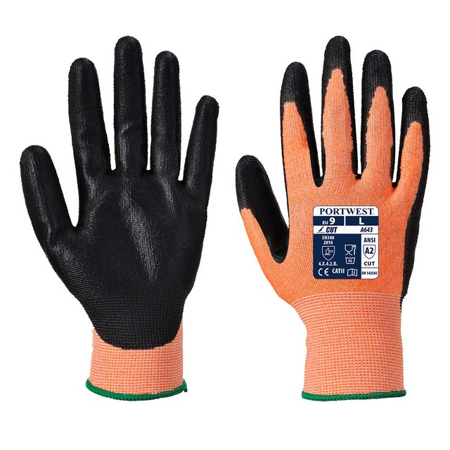 Portwest A643 Cut Resistant Nitrile Foam Glove Amber