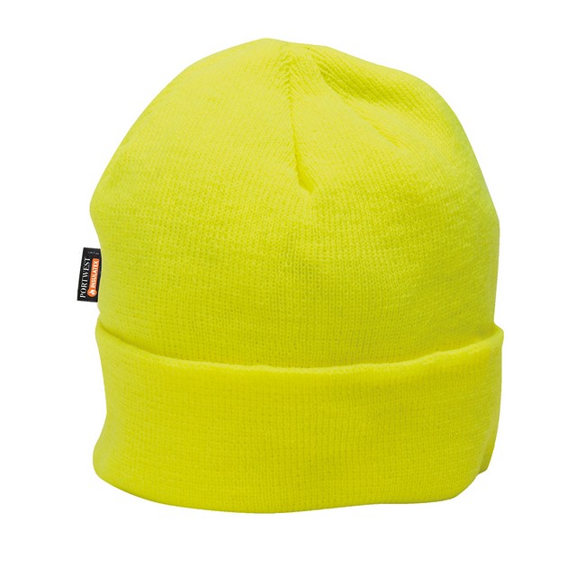 Portwest B013 Hi-Vis Insulatex Knit Cap Yellow