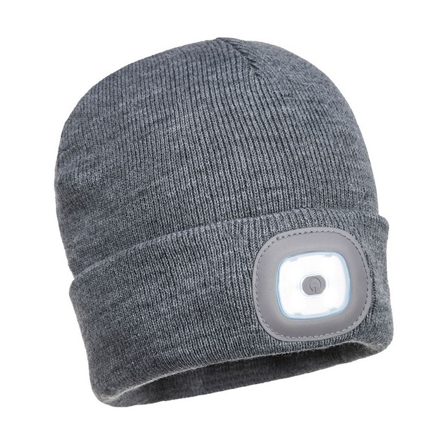 Portwest B029 Rechargeable LED Beanie Grey