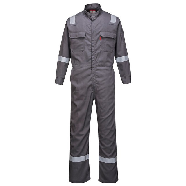 Portwest FR94 Bizflame 88/12 Iona Coverall Grey Tall Sizing
