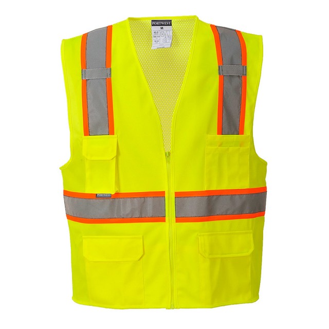 Portwest US372 Jackson Hi-Vis Executive Vest Yellow