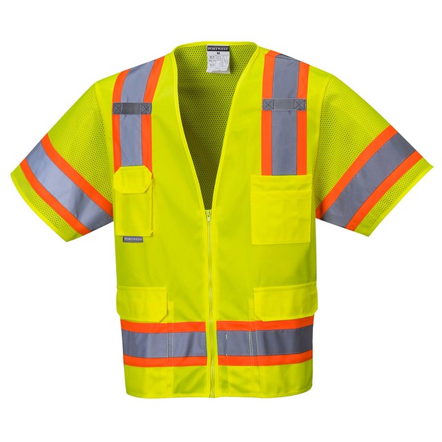 Portwest US373 Aurora Sleeved Hi-Vis Vest Yellow