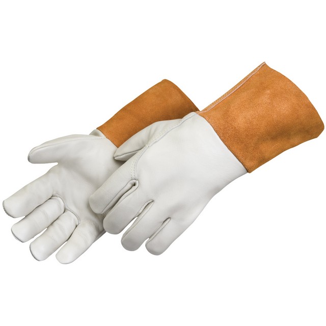 Liberty Glove 7124 Quality Grain Cowhide MIG Welding Gloves with Wing Thumb