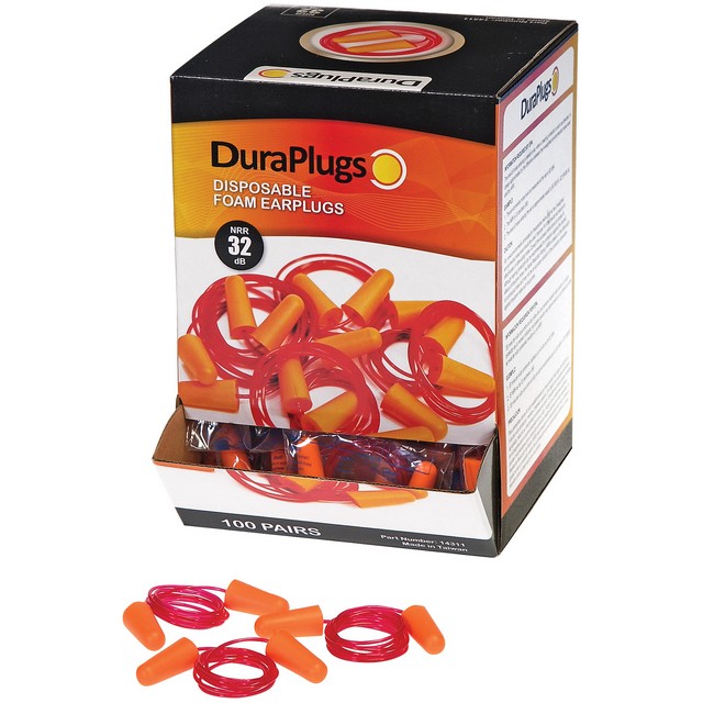 Liberty Safety 14311 DuraPlugs Disposable Polyurethane Foam Corded Ear Plugs