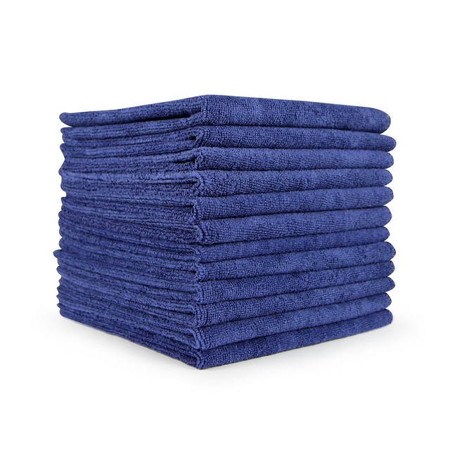 Monarch Brands M915100N Microfiber Cleaning Cloths 16x16 Navy