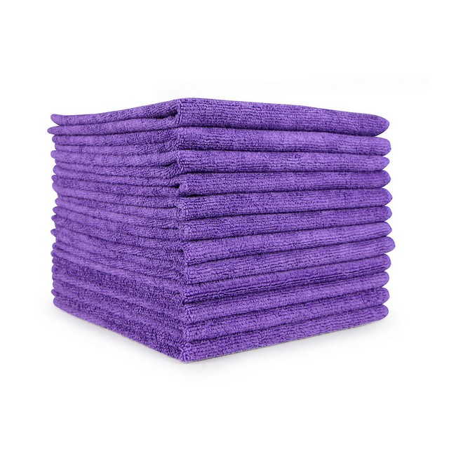 Monarch Brands M915101PU Microfiber Cleaning Cloths 16x16 Purple