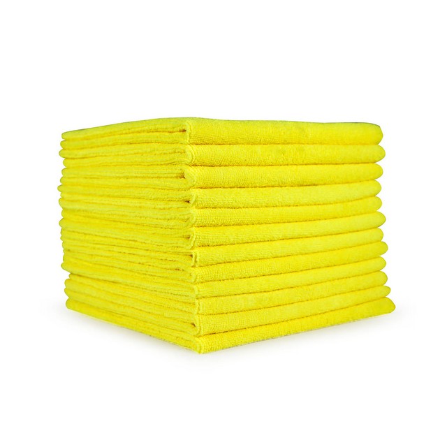 Monarch Brands M915107Y Microfiber Cleaning Cloths 16x16 Yellow