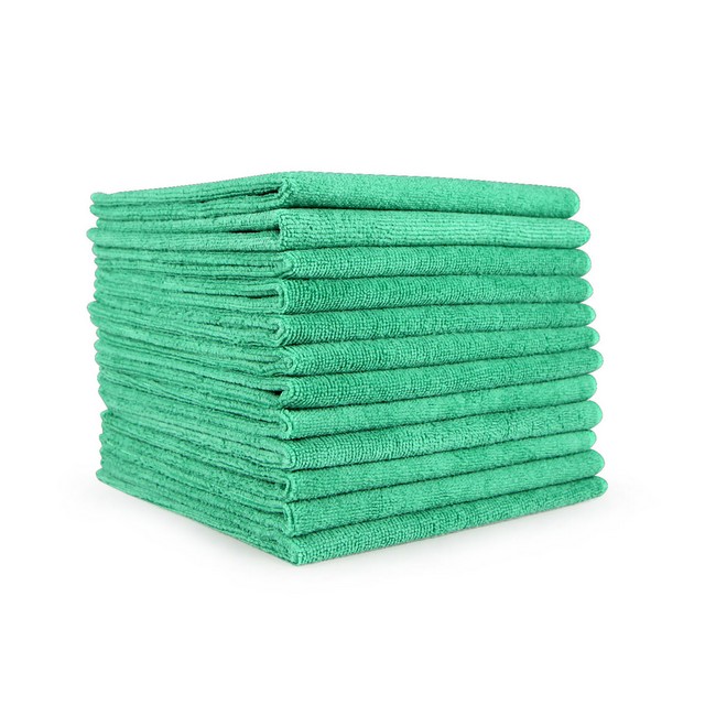 Monarch Brands M915112G Microfiber Cleaning Cloths 12x12 Green