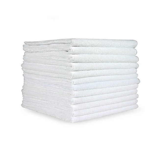 Monarch Brands M915115W Microfiber Cleaning Cloths 12x12 White