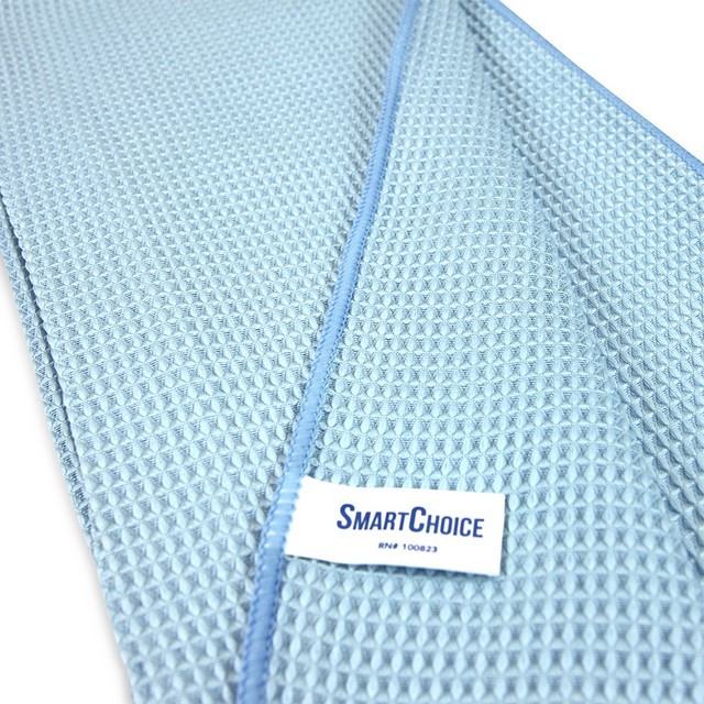 Monarch Brands M915104B Microfiber Waffle Cloths 16x16 Blue