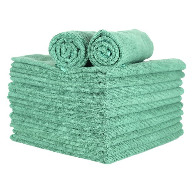 Monarch Brands M915210HG Microfiber Wall Washing Cloths 15x24 Hunter Green