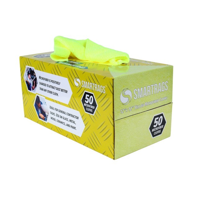 Monarch Brands M950Y SmartRags Microfiber Dispenser Boxes 12x12 Yellow