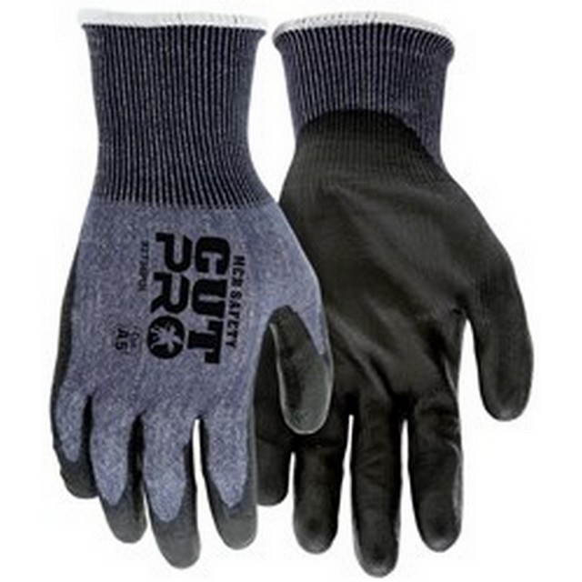 MCR Safety 92738PU Cut Pro 18 Gauge ANSI A5 Cut Resistant Polyurethane Coated Gloves