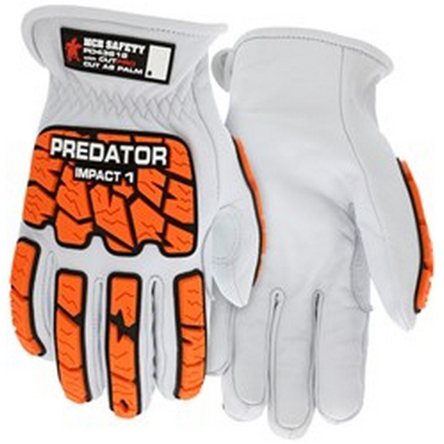 MCR Safety PD43612 Predator ANSI A9 Impact Level 1 HPT Coated Goatskin Drivers Gloves