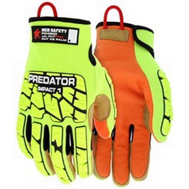 MCR Safety PD4900 Predator ANSI A9 Impact Level 1 Polyurethane Coated Mechanics Gloves