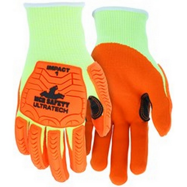 MCR Safety UT1955 UltraTech ANSI A5 Impact Level 1 Nitrile Foam Coated Mechanics Gloves