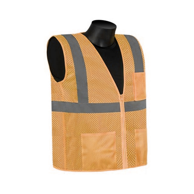 Liberty Safety C16003F Class 2 Safety Vest, Orange