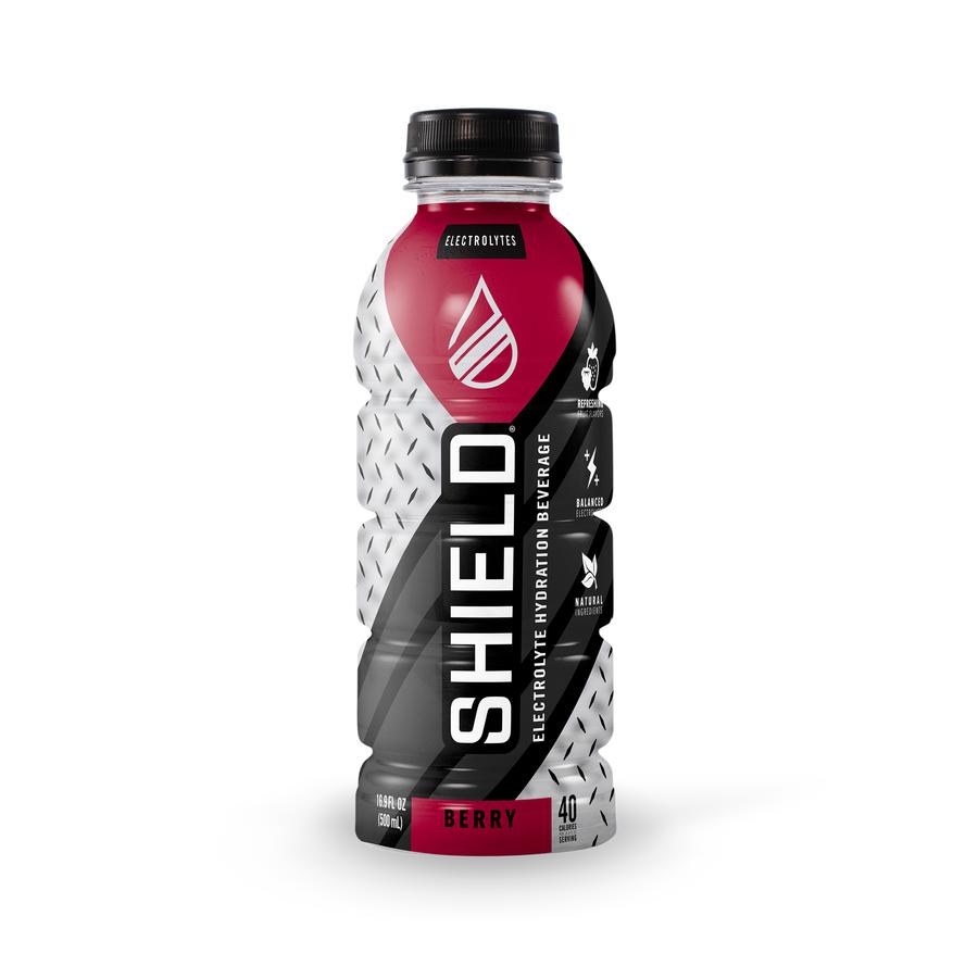 Sword Performance 02-02-16.9-12-BR SHIELD Electrolyte Drink, Ready to Drink Bottle ,16.9 fl. oz, Pineapple Mango, 12/Case