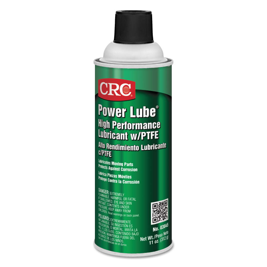 CRC 125-03045 Power Lube High-Performance Lubricants with PTFE, 11 oz, Aerosol Can