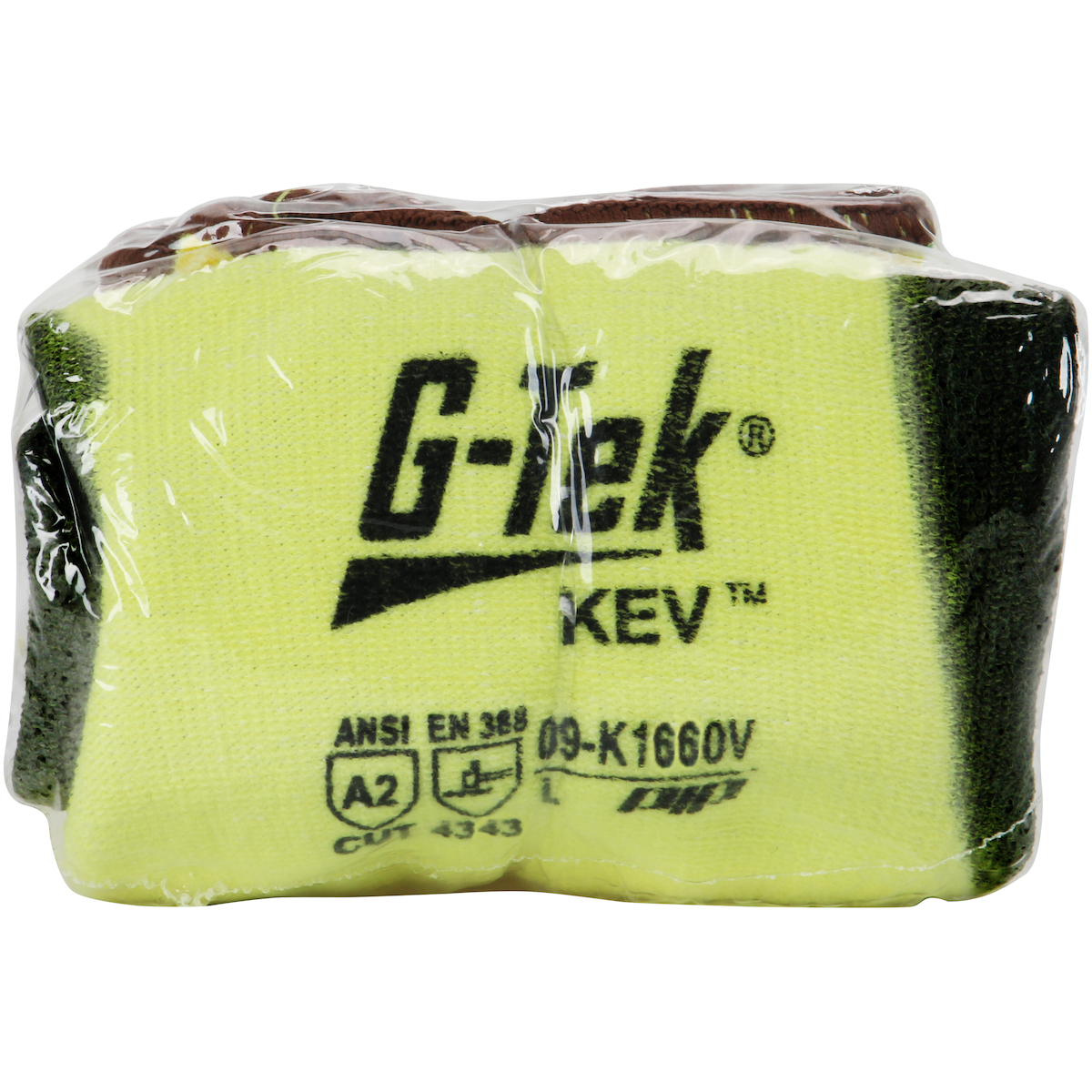 PIP 09-K1660V G-Tek KEV Seamless Knit Kevlar Glove with Double-Dipped Nitrile Coated MicroSurface Grip on Palm & Fingers - Vend-Ready