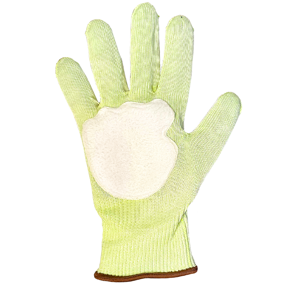 PIP 1CF7007N Knife Hawwk Seamless Knit HPPE Blended Glove with Foam Padded Palm, Sandy Nitrile Coated Palm & Fingertips