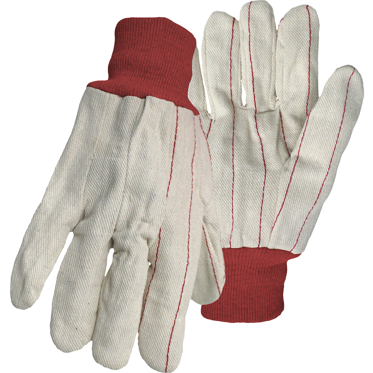 PIP 1JC28013R Boss Cotton Canvas Double Palm Glove with Nap-in Finish - Knitwrist