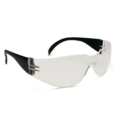 PIP 250-01-0020 Zenon Z12 Rimless Safety Glasses with Black Temple, Clear Lens and Anti-Scratch / Anti-Fog Coating