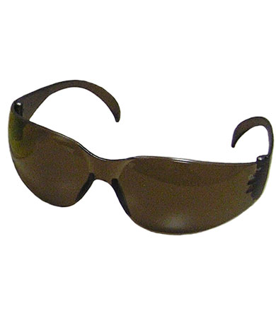 PIP 250-01-5504 Zenon Z12 Rimless Safety Glasses with Dark Brown Temple, Dark Brown Lens and Anti-Scratch Coating