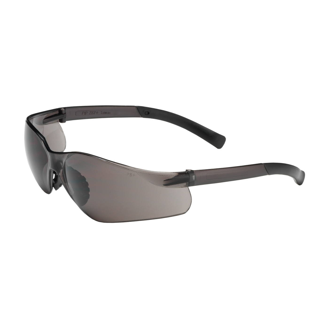 PIP 250-08-0021 Zenon Z14SN Rimless Safety Glasses with Black Temple, Gray Lens and Anti-Scratch / Anti-Fog Coating