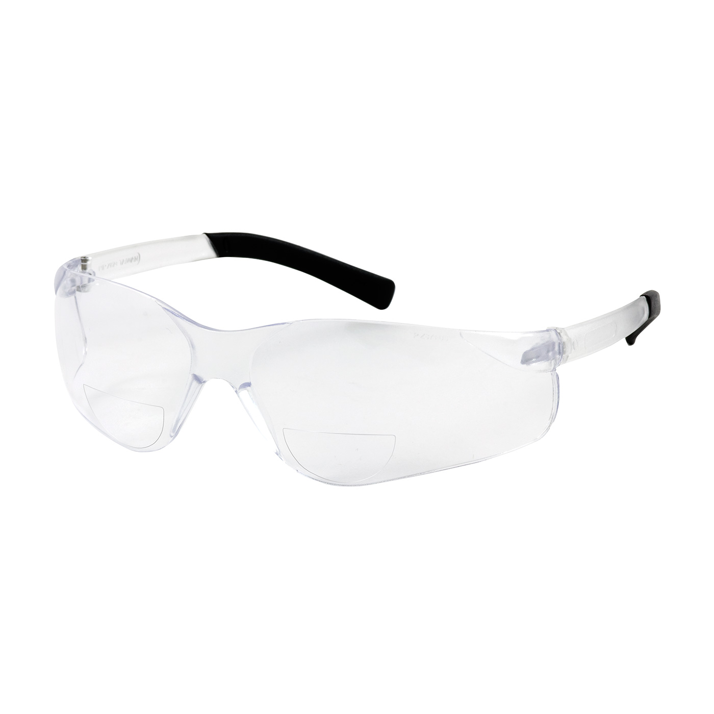 PIP 250-26-0017 Zenon Z13R Rimless Safety Readers with Clear Temple, Clear Lens and Anti-Scratch Coating - +1.75 Diopter
